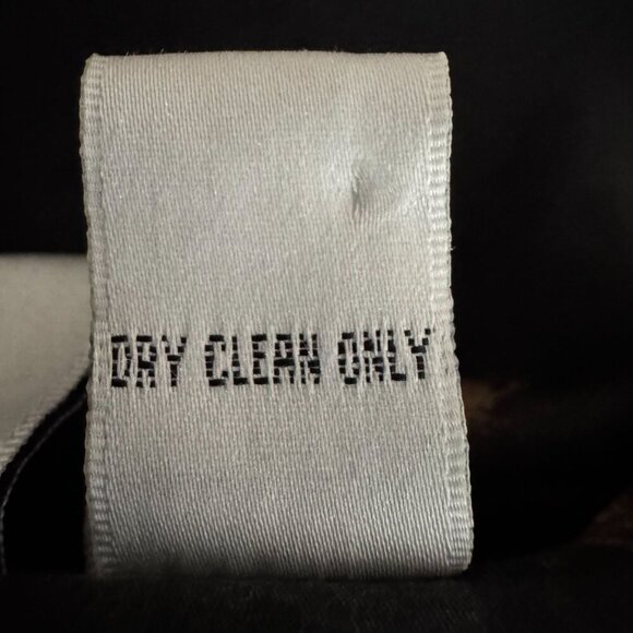 Vintage Chicos Design 100% Silk Brown Tan Black Filigree Print Tunic Jacket - Picture 3 of 11